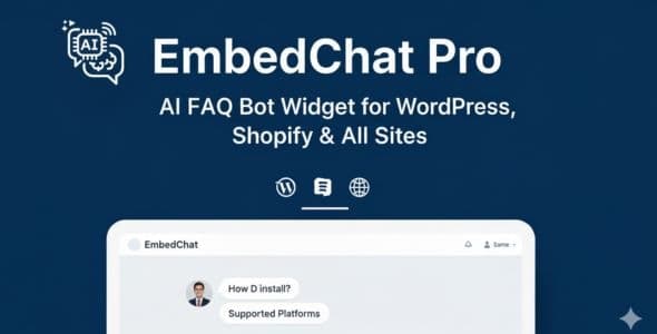EmbedChat Pro - AI Chat bot Builder - Embed Anywhere | SaaS