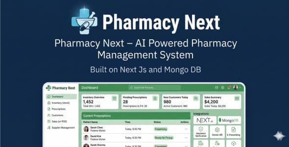 AI Pharmacy SaaS — Multi-Tenant SaaS Pharmacy Management Platform | AI Powered | SaaS