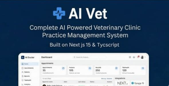 AI Vet - Complete Veterinary Hospital / Clinic Management System | AI Powered | Node JS